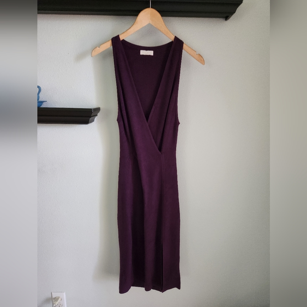 Ramy Brook Purple sleeveless knit dress S